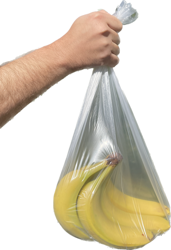 Clear Produce Bags - Roll of 100 Bags - 14 x 17