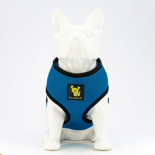 EcoBark Teal Dog Harness - Over-the-Head Soft Mesh Dog Vest Halter for Small to Medium Dogs and Puppies
