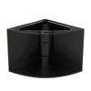 90g Corner 1/4 Cylinder Reef-Ready Aquarium Set in Arctic White Flush Wood Furniture