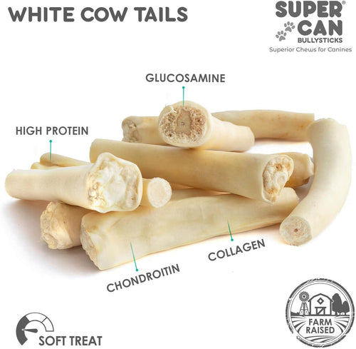 12 Cow Tails for Dogs (10 pcs)