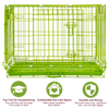 30 Collapsible Green Dog Crate GRN30