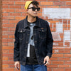 Plus Size Men's Trendy Brand Slim Denim Jacket Plus Fat