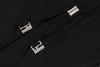 Sexy Black V-neck Low-cut Metal Buckle long summer Cardigan