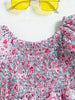 Summer New Girls' Floral Puff Sleeve Dress