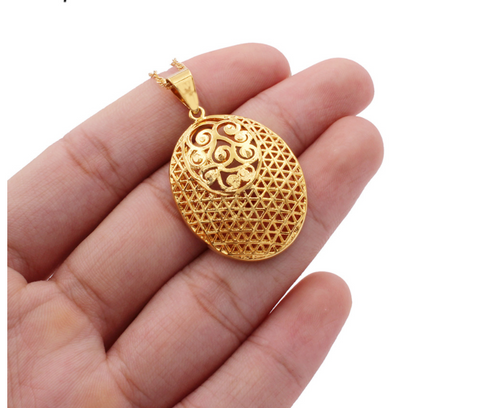 24k Gold Plated Jewelry Set African Jewelry