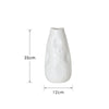 Nordic Simple Ceramic Concave White Vase Soft Home Decoration Ornaments