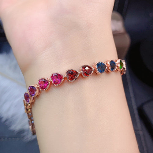 Jewelry Natural Color Gemstone Bracelet For Women