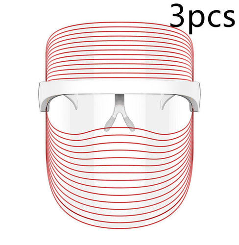 7 Color LED Mask Red Light Therapy Skin Rejuvenation Massager Beauty Home Skin Face Whitening Anti Aging SPA Device