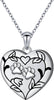 Always in My Heart Paw Print Necklace – Pet Memorial Gift