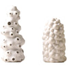 Decoration White Ceramic Vase Creative Personality Drum Bag Hollow Decoration Furnishings