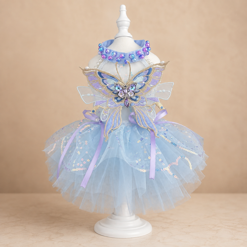 Butterfly Tulle Pet Dress for Dogs and Cats