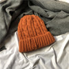 Simple Solid Color Twist Women's Knitted Hat