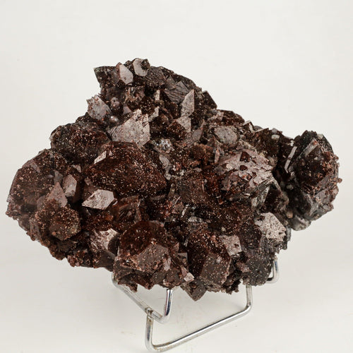 Dark Chocolate Marshy Apophyllite Free Standing dual Side Natural Mineral Specimen # B 6446