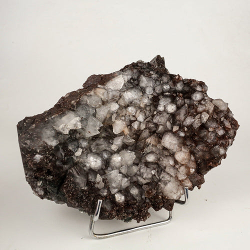 Dark Chocolate Marshy Apophyllite Free Standing dual Side Natural Mineral Specimen # B 6446