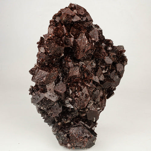 Dark Chocolate Marshy Apophyllite Free Standing dual Side Natural Mineral Specimen # B 6446