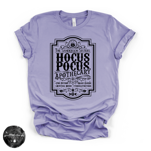 Hocus Pocus Apothecary Tee | Magical Halloween Apothecary Graphic T-Shirt