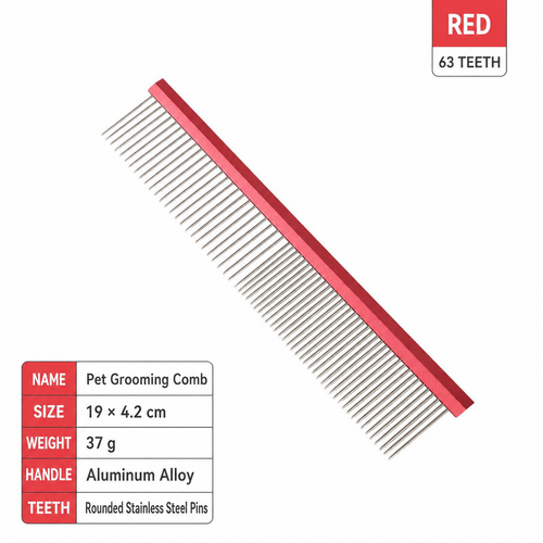 Stainless Steel Pet Grooming Comb 4 Sizes