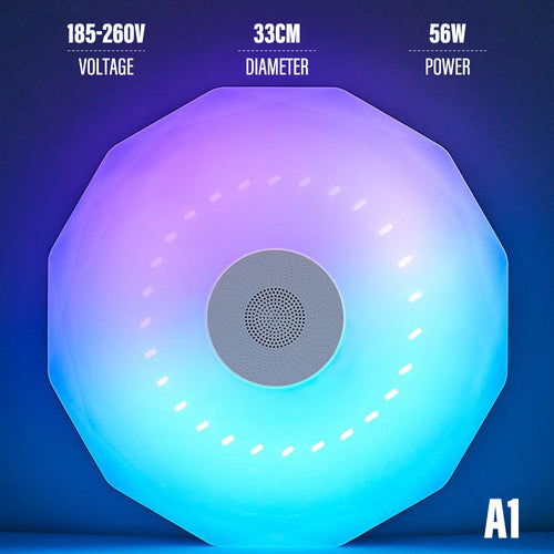 Bluetooth Ceiling Lamp Intelligent RGB Colorful Music