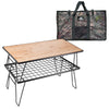 Outdoor Simple Folding Picnic Table Multi-layer Wrought Iron Rack