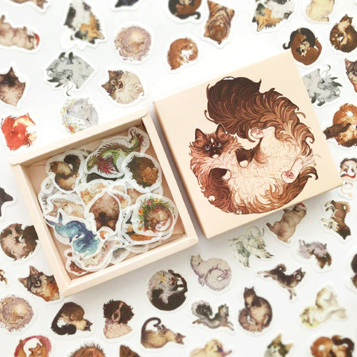 200 Pc Box Set Washi Paper Stickers Stationery Diary Decoration