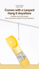 Cat-Ear Portable Pet Water Bottle with Food Cup
