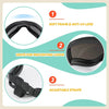 PETLESO Dog Goggles Large Breed, Large Dog Sunglasses Eye Protection for Dogs Windproof Goggles for Medium Large Dog Riding Biking Driving, Black