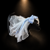 Pink Blue Tulle Bow Pet Veil Hair Clip