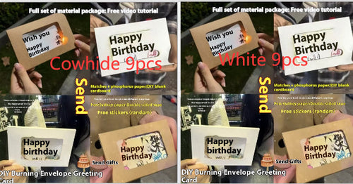 Handmade DIY Greeting Birthday Envelope Cartridge Material Package