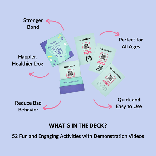Mental Enrichment Dog Games Deck