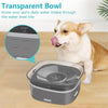 70oz Dog Water Bowl Large Capacity Spill Proof Dog Bowl Transparent 2L Visible Water Level Slow Drinking Bowl For Dogs And Cats Pet Products
