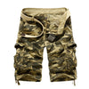 Men's Loose Casual Camouflage Overalls Large Size Multi-pocket Five-point Pants Men's Beach Pants