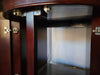 Display Model 133g 3/4 Cylinder Round Glass Reef-Ready Aquarium + Sump in Rose Cherry Furniture