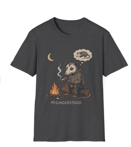 Misunderstood Possum T-Shirt | Funny Feral Possum Meme Shirt