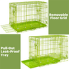 30 Collapsible Green Dog Crate GRN30