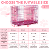 24-42 Collapsible Pink Dog Crate RED24-42
