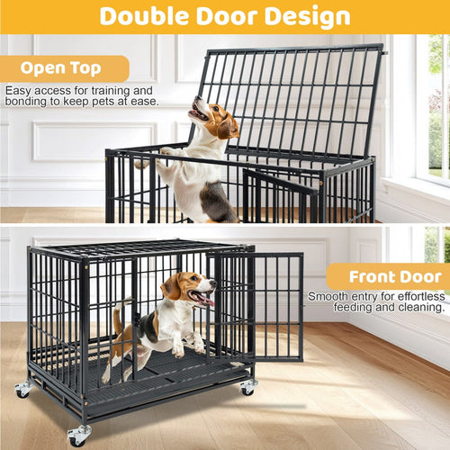 37 Stackable Heavy Duty Dog Kennel 371D04