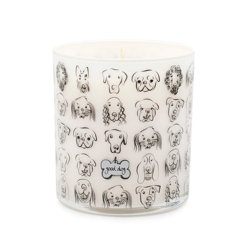 Dogs with Tag Jar Candle - Rolling in Grass Scent