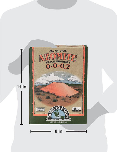 Down To Earth™, Azomite® Powder 0-0-0.2, All Natural, Trace Mineral, Single Ingredient (5 LBS.)