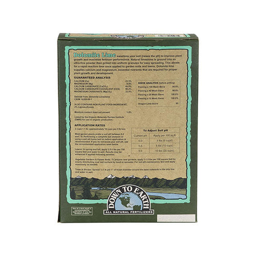 Down To Earth™, Dolomite Lime, Organic Garden Mineral Fertilizer (5 LBS.)