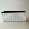 Balcony Rattan Long Flower Pot Automatic Water Feeding Lazy Flower Pot Large Planting Basin