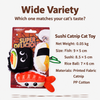 Food-Themed Catnip Plush Cat Toy 3-Pack