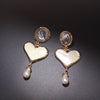 Female Assembly Jewelry Exaggerated Big Earrings Fashion Personality Retro Rhinestone