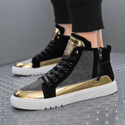 Europe Station Autumn And Winter S Tide High Top Board Shoes
