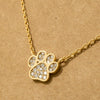 Three Dainty Hearts Necklace: Rhodium Plated