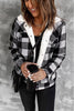 New Red plaid Winter jacket for women