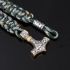 Stainless Steel Titanium Umbrella Rope Hand Braided Bracelet Men's Jewelry