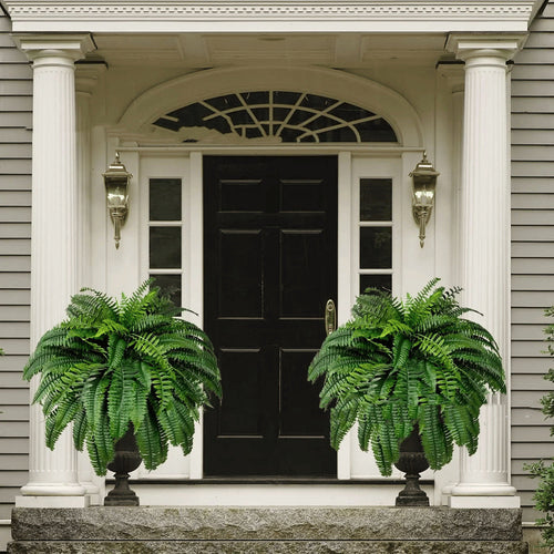 Artificial Fern Flower Arrangement Green Plant Plastic Crafts
