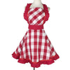 Vintage Plaid Cotton Apron Home Kitchen