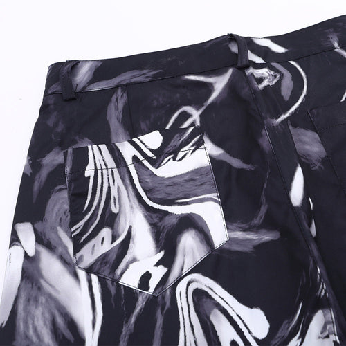 Tie Dye Pants Men's Loose Street Straight