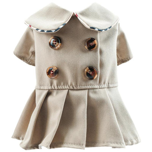 Summer Khaki Dog Coat